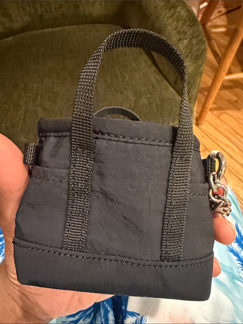 lululemon athletica small navy blue tote keychain bag - Picture 5 of 5